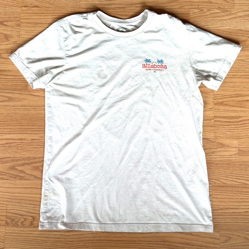 Billabong T- Shirt with Orange and Blue Accents